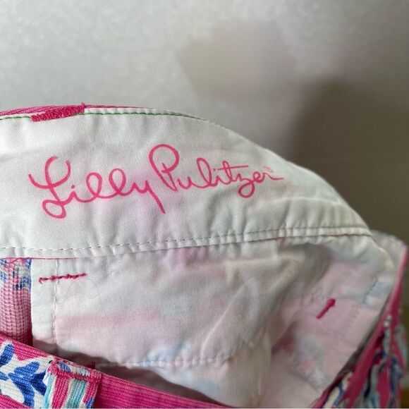 Lilly Pulitzer The Chipper Short Samba Capri Pink Bermudas 2 - Picture 7 of 7